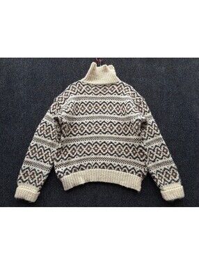 Musk Ox Copenhagen 100% Wool Fair Isle Icelandic Sweater L